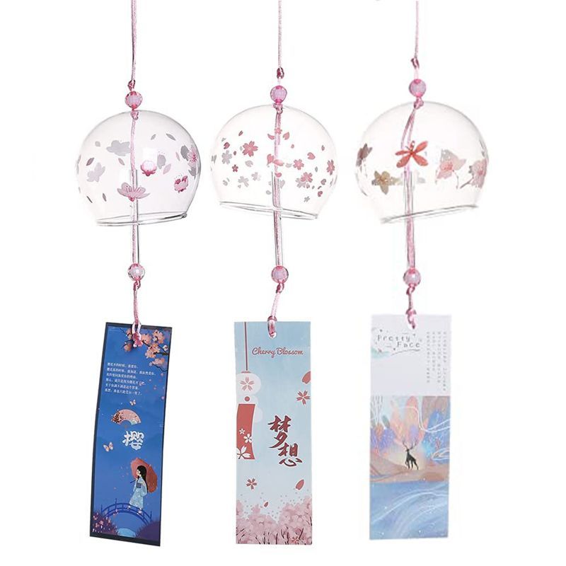 Glass Wind Chime Gantung Mobil Lonceng Angin Jepang Lonceng Angin Pintu -
