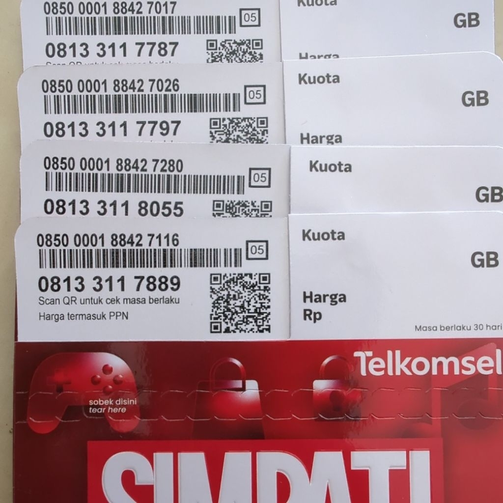 H) SIMPATI 11 Digit 3GB Nomor Cantik Telkomsel 1922, 1903, 11 Digit