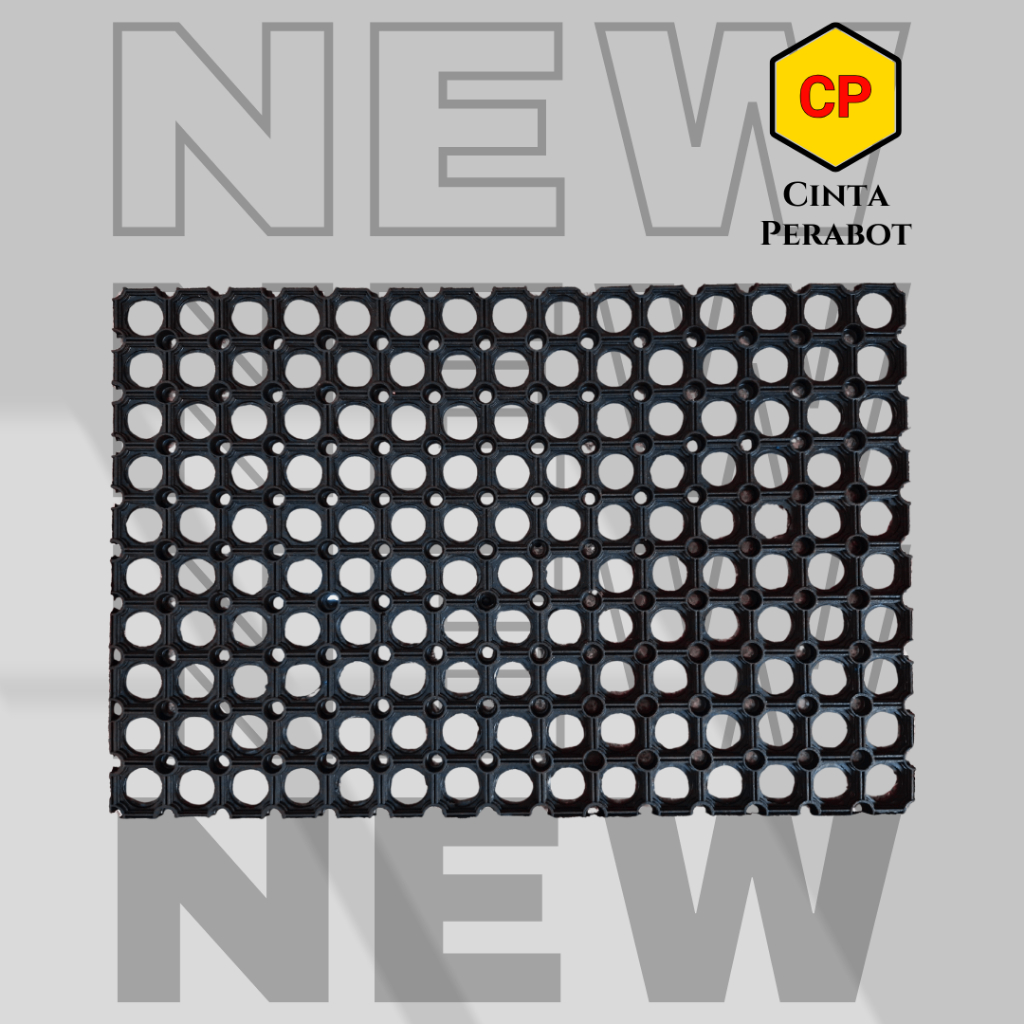 Keset Karpet Karet Lubang/ Keset Karet Ring Mat/ Keset Karet Kompos 40 x 60 cm