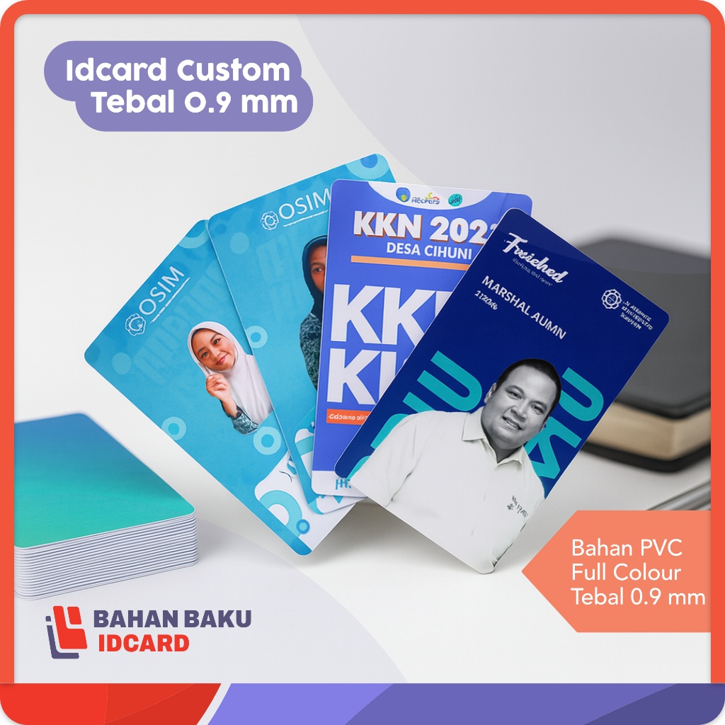 

CETAK ID CARD CUSTOM 1 atau 2 SISI / BAHAN PVC TEBAL 0,9 mm / Tidak Luntur Tahan Air Awet