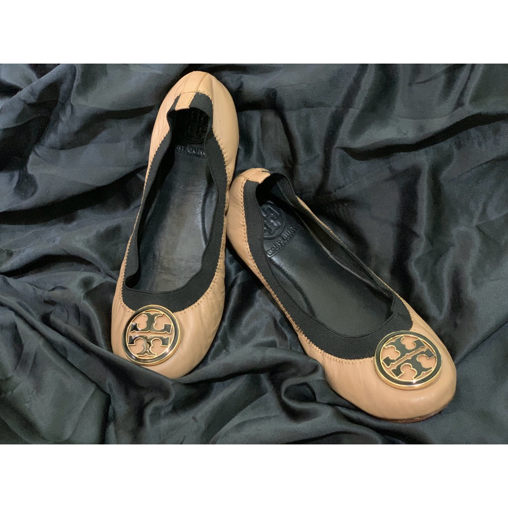 Authentic Tory Burch shoes sepatu kulit flat shoes kulas branded sepatu lebaran