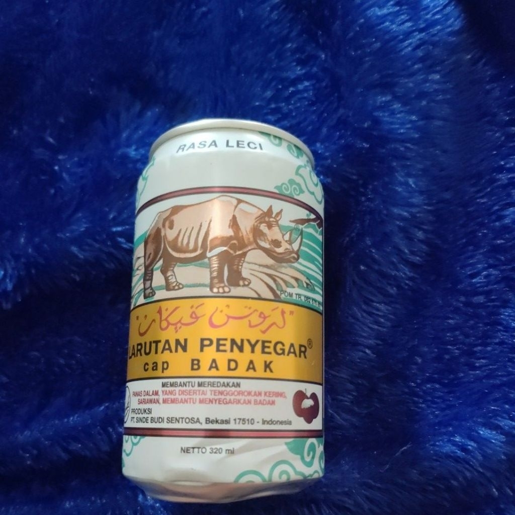 

larutan penyegar cap badak rasa leci