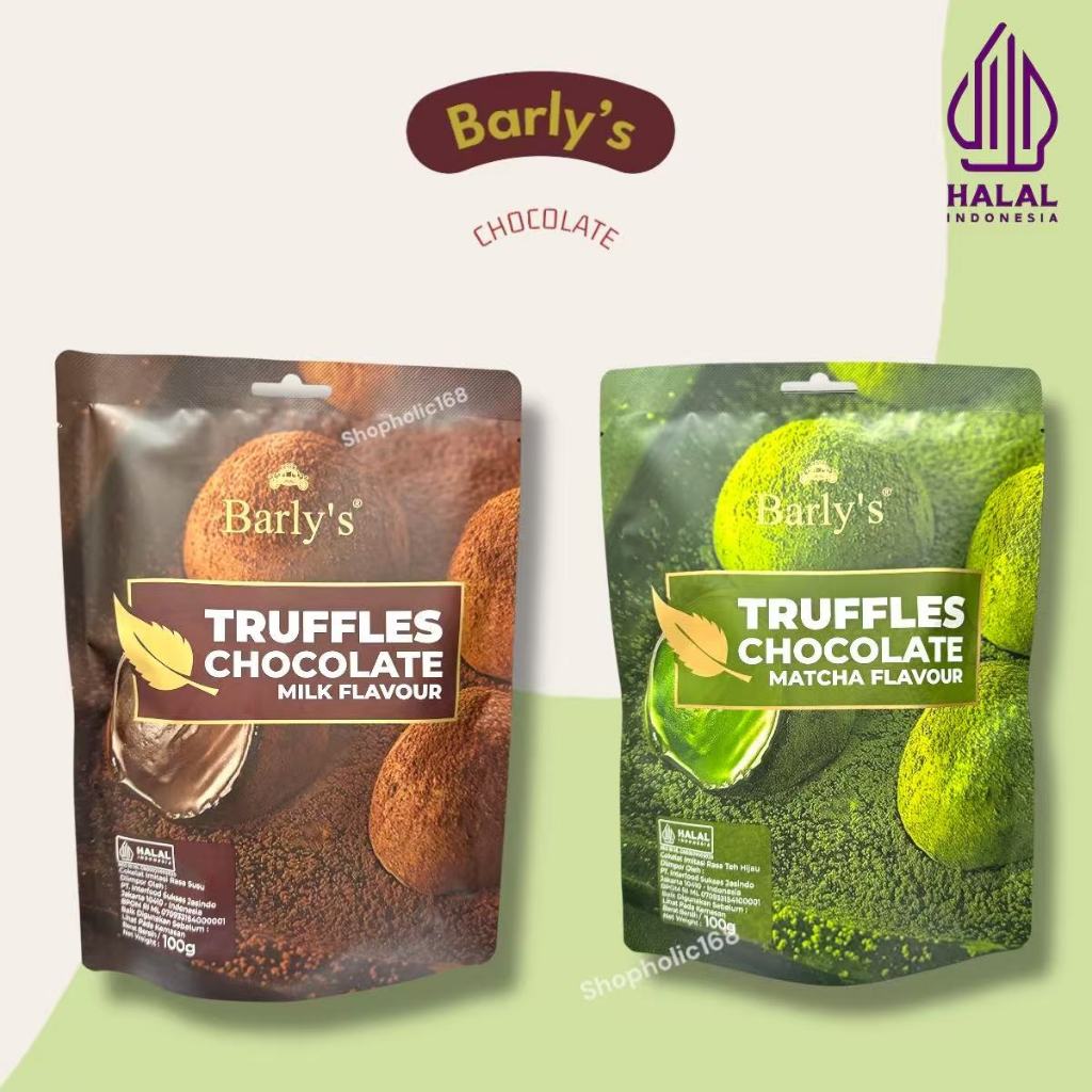 

Barly's Truffles Matcha Milk Chocolate 100gram Halal