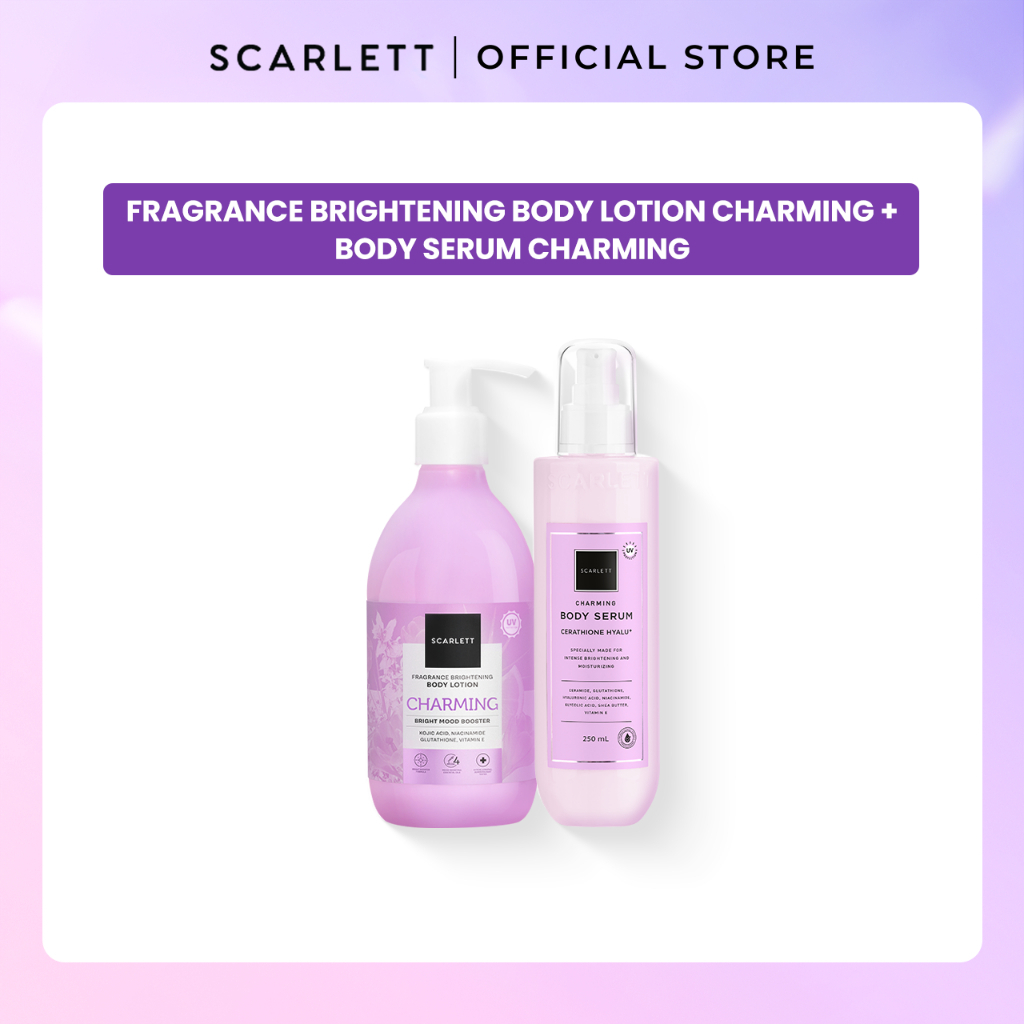 PAKET MIX SCARLETT BODY SERUM CHARMING & BODY LOTION CHARMING