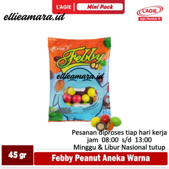 

LAGIE Cokelat Kacang Febby 45gr / Peanut Chocolate Febby Lagie