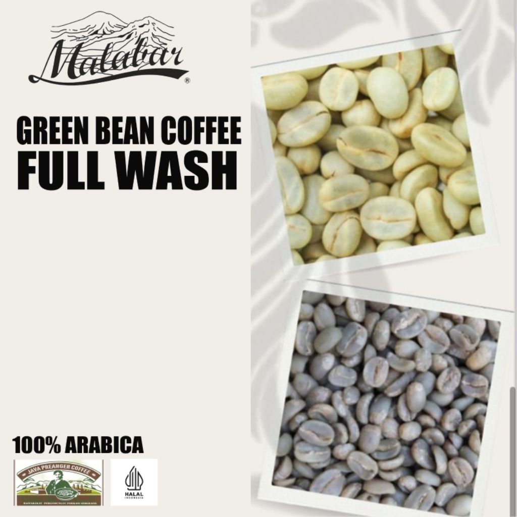 

Green Bean Coffee Full Wash Kopi Malabar