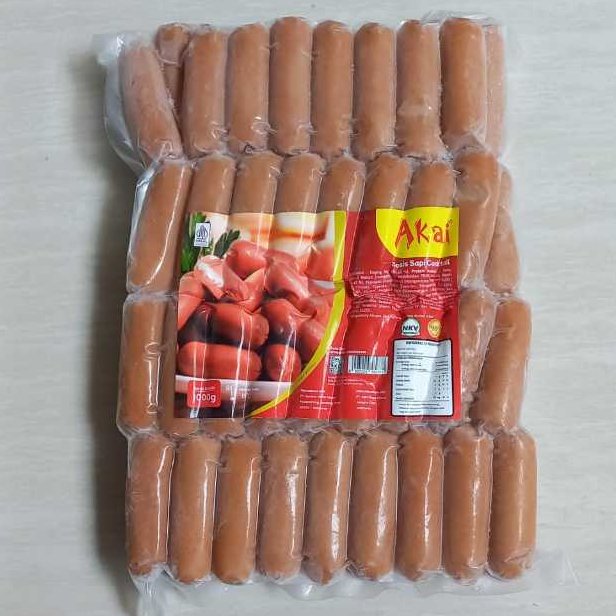 

Sosis Sapi Cocktail Akai Isi 66 Pcs ( 1 Kg )