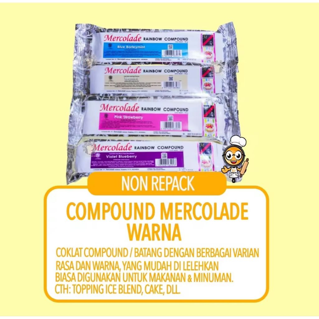 

ASLI Mercolade Rainbow 150gr / Coklat Batang Warna Warni Aneka Rasa