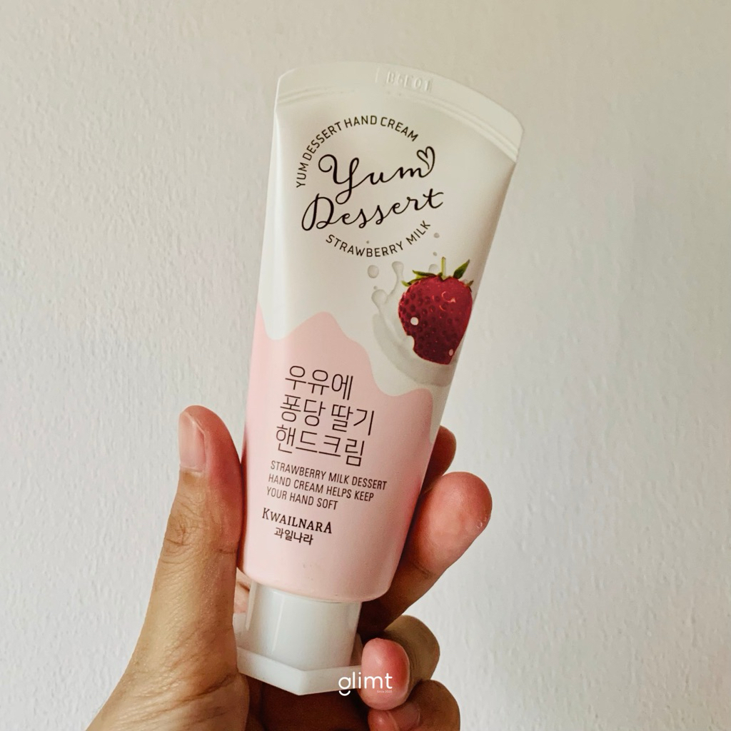 [NEW] Kwailnara Yum Dessert Korean Hand Cream 60g Strawberry Milk