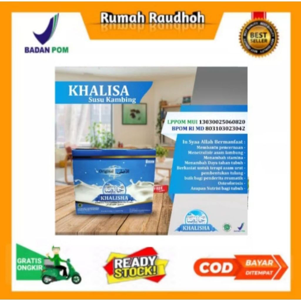 

SUSU KAMBING ETAWA KHALISA PREMIUN - MENGATASI PENYAKIT PARU PARU, TULANG DAN SENDI