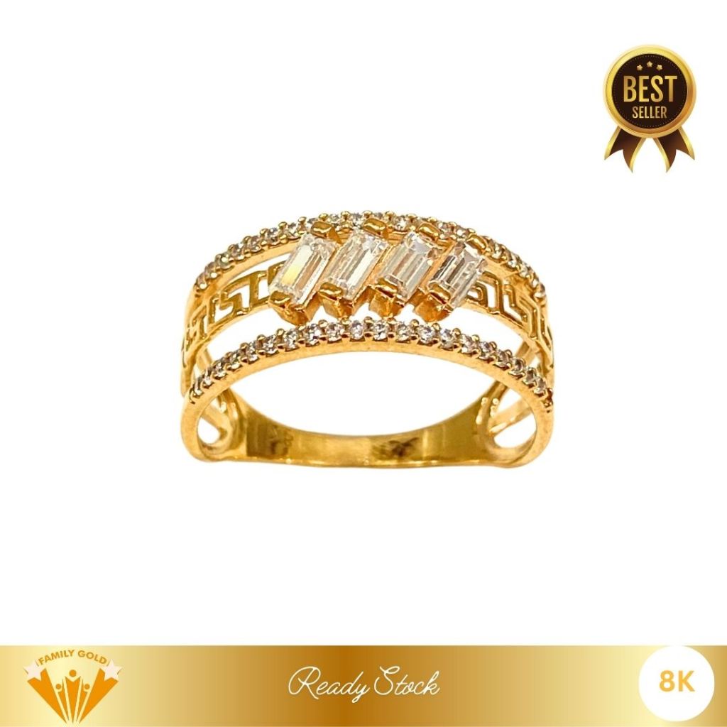 Cincin Emas Kadar 8K Model Vrsc Wide Cuse Family Gold