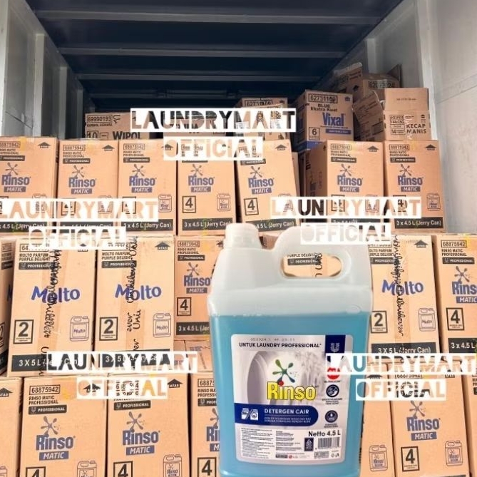 KHUSUS INSTAN - RINSO MATIC CAIR 4,5L / RINSO MATIC 4,5L / RINSO 4,5L