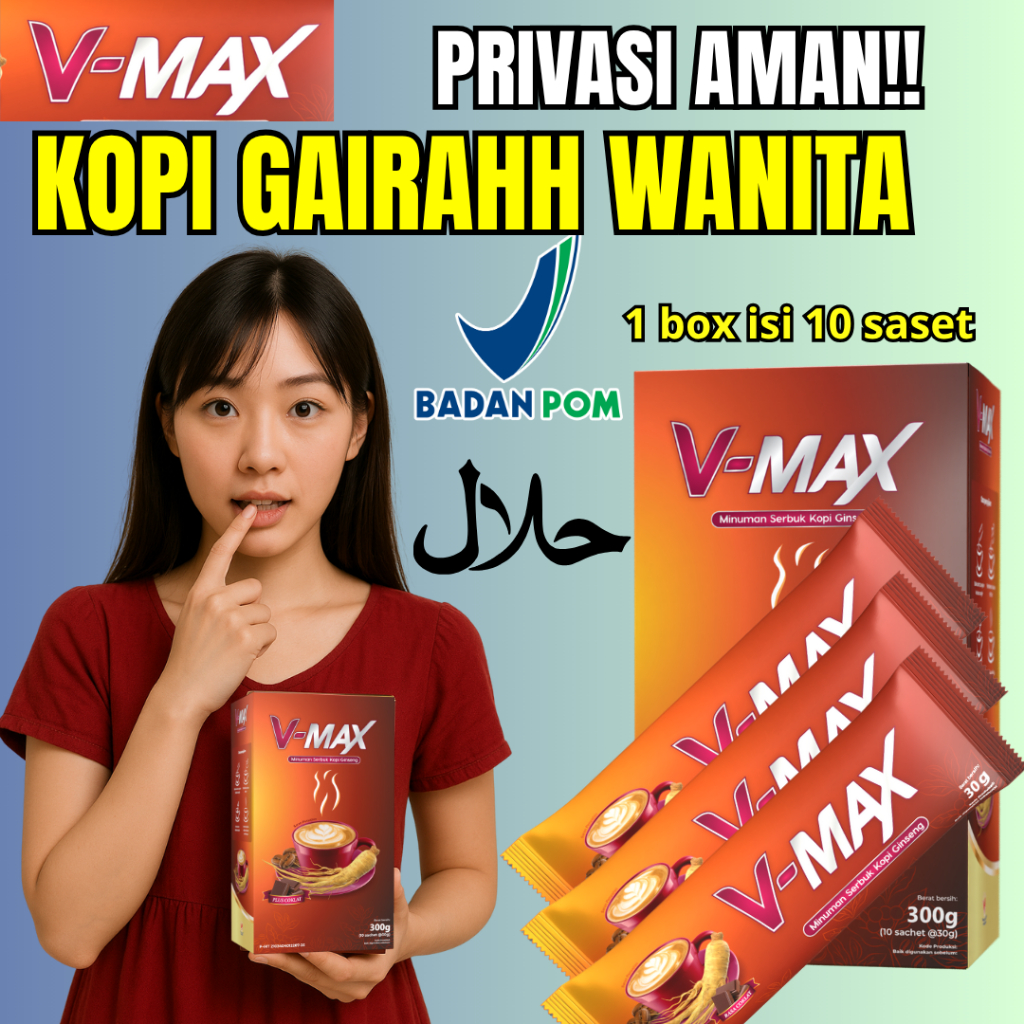 

Vmax kopi gairah wanita minuman rasa coklat penambah stamina wanita BPOM