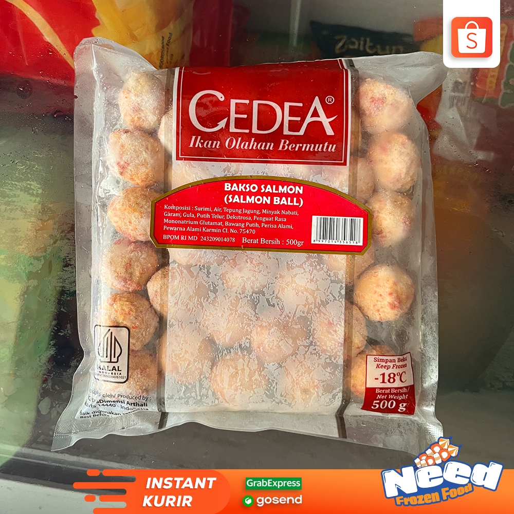 

CEDEA BAKSO SALMON 500GR | SEAFOOD CEDEA | BAKSO IKAN FROZEN | SALMON BALL