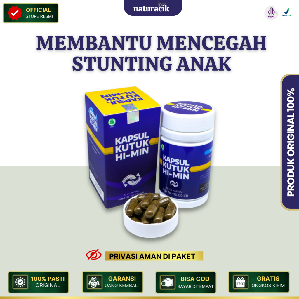 Kapsul Kutuk Hi-Min - Membantu Mencegah Stunting Anak dari Ekstrak Ikan Gabus