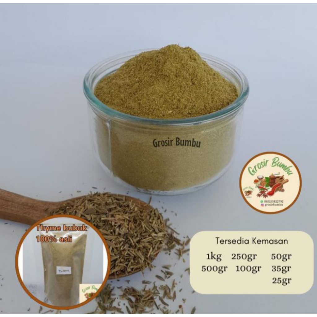 

thyme bubuk250gr/thyme powder/thyme bubuk murni