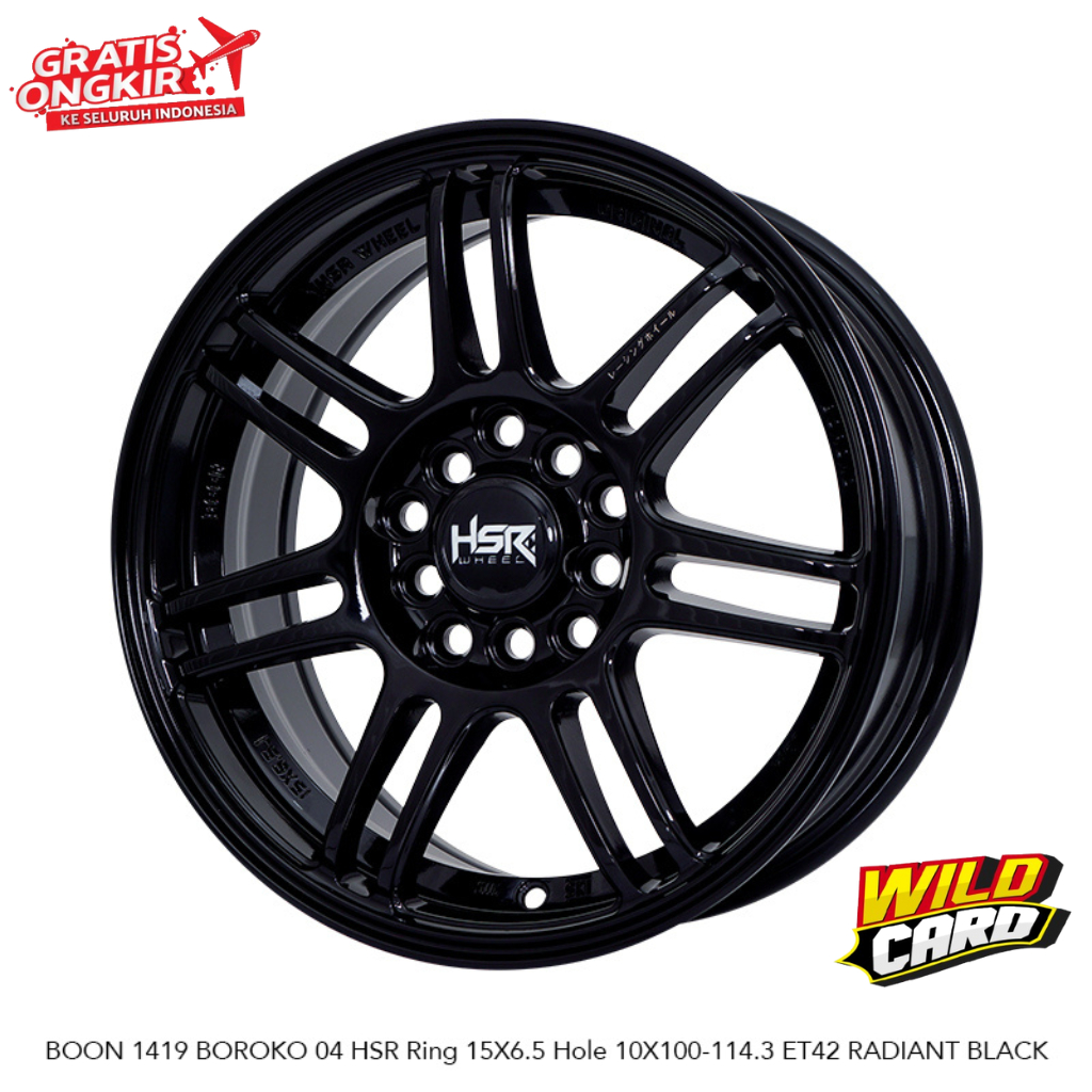 Jual Velg Racing HSR BOON R15 Velg Mobil Ertiga APV Baleno dll