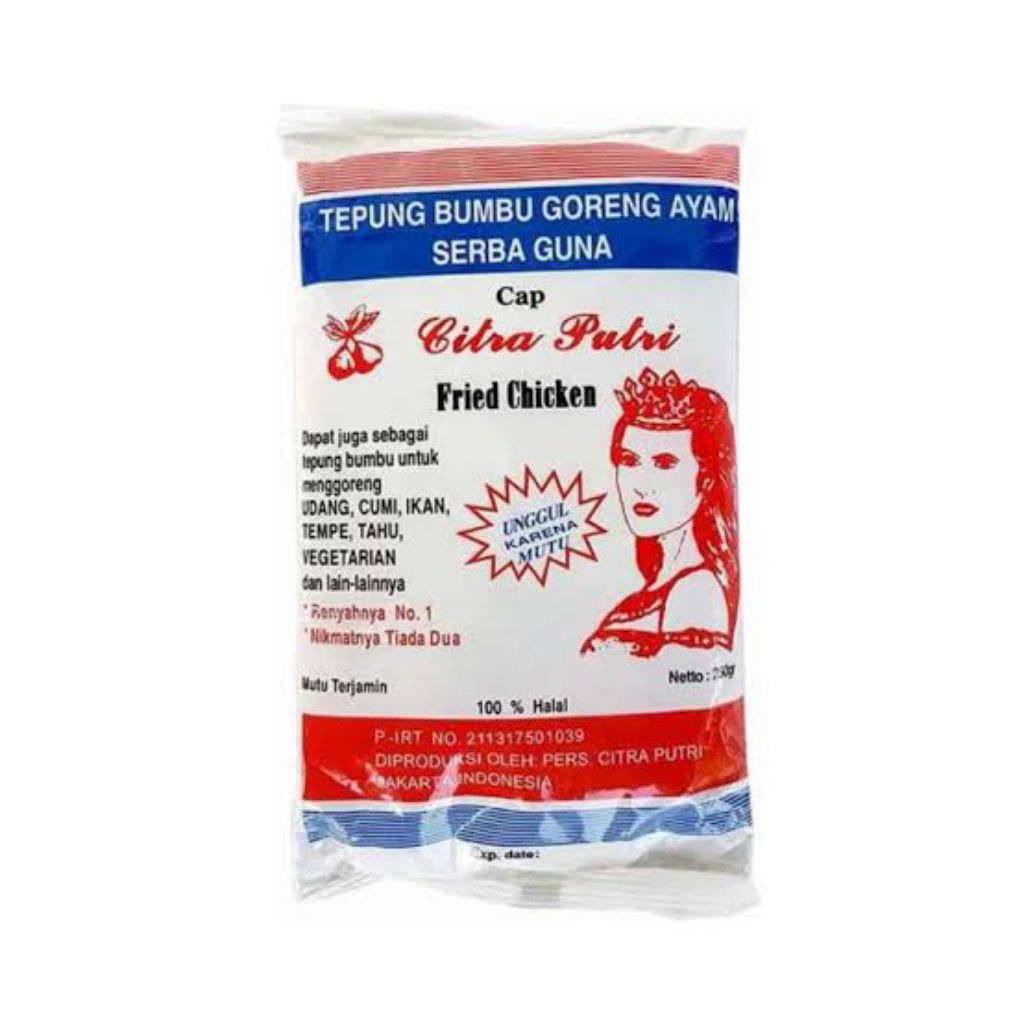 

Citra Putri Tepung Bumbu Serbaguna 250gram - Berkahprempah
