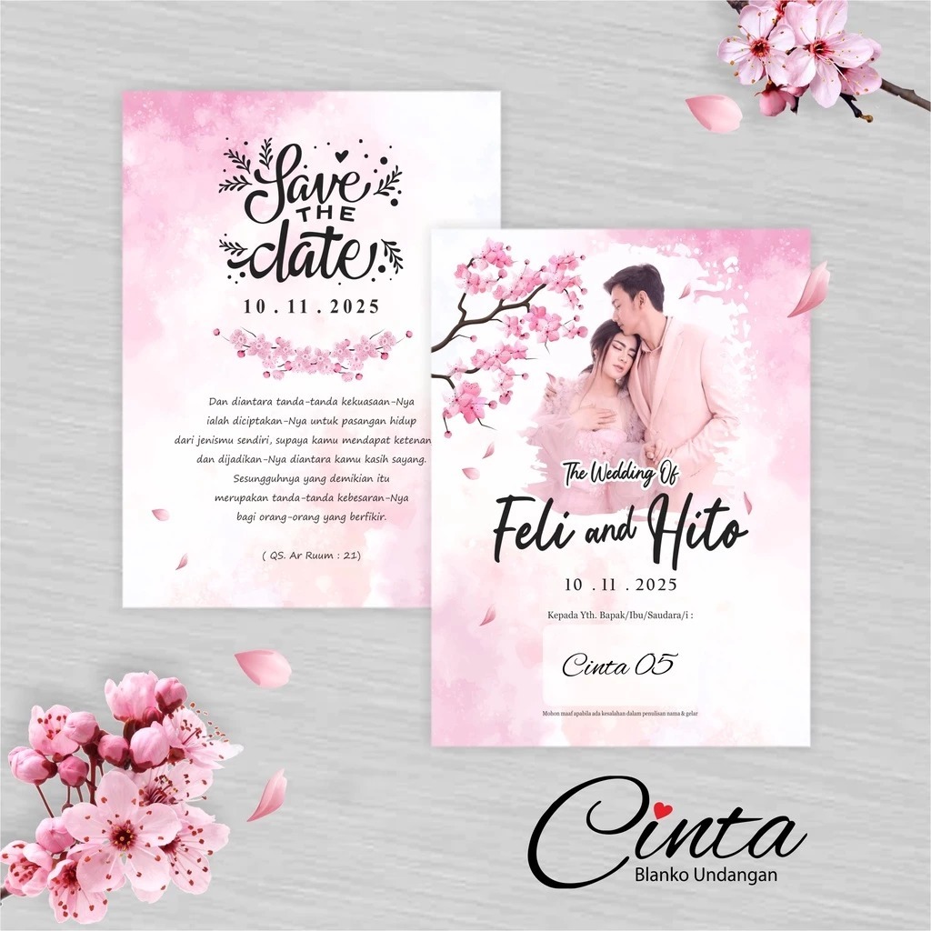 BLANGKO UNDANGAN PERNIKAHAN MURAH - BLANGKO UNDANGAN KOSONGAN CINTA 05