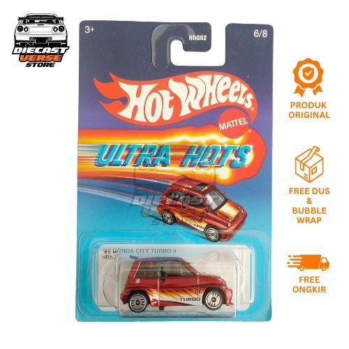Hot Wheels Ultra Hots Honda City Turbo II | Diecast miniatur mobil Hotwheels JDM mainan anak