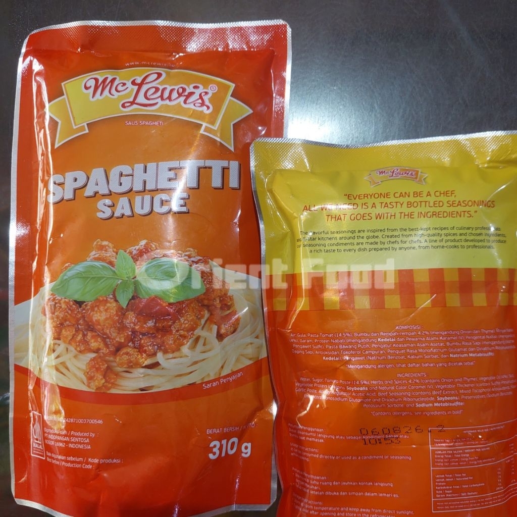 

Saus Spaghetti Mc Lewis 310gr