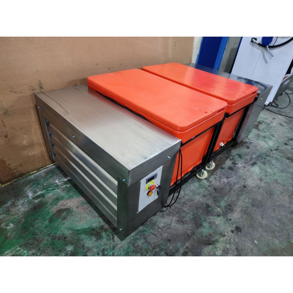 MESIN CETAK BATU ES CEPAT TIPE DOBEL TURBO 600KG