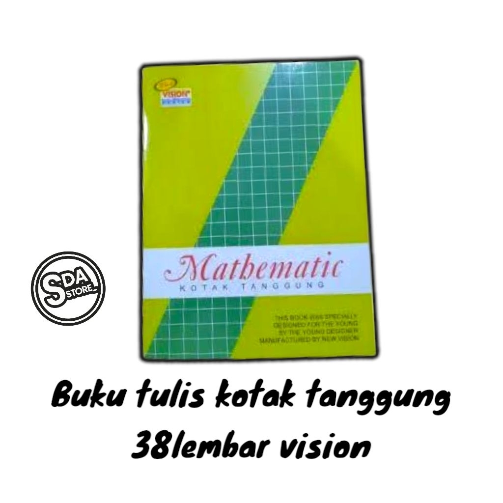 

BUKU TULIS KOTAK TANGGUNG 38LEMBAR VISION