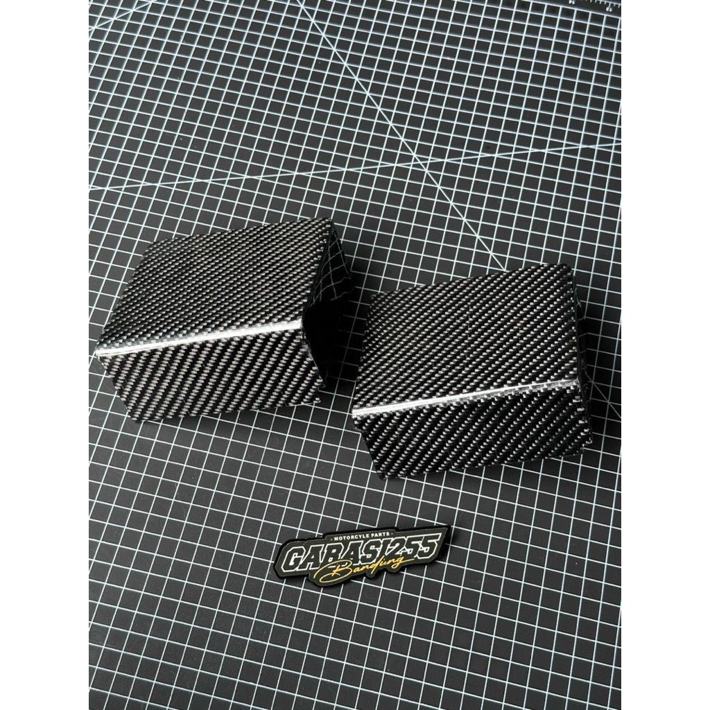 mika cover tutup accu aki rxking rx king transparant mika penutup accu aki rxking rx king carbon tyg