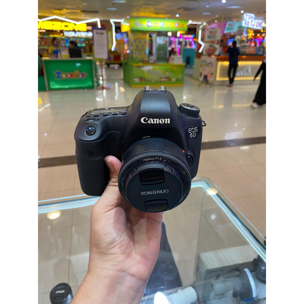 Canon 6D + lensa fix mulus lengkap