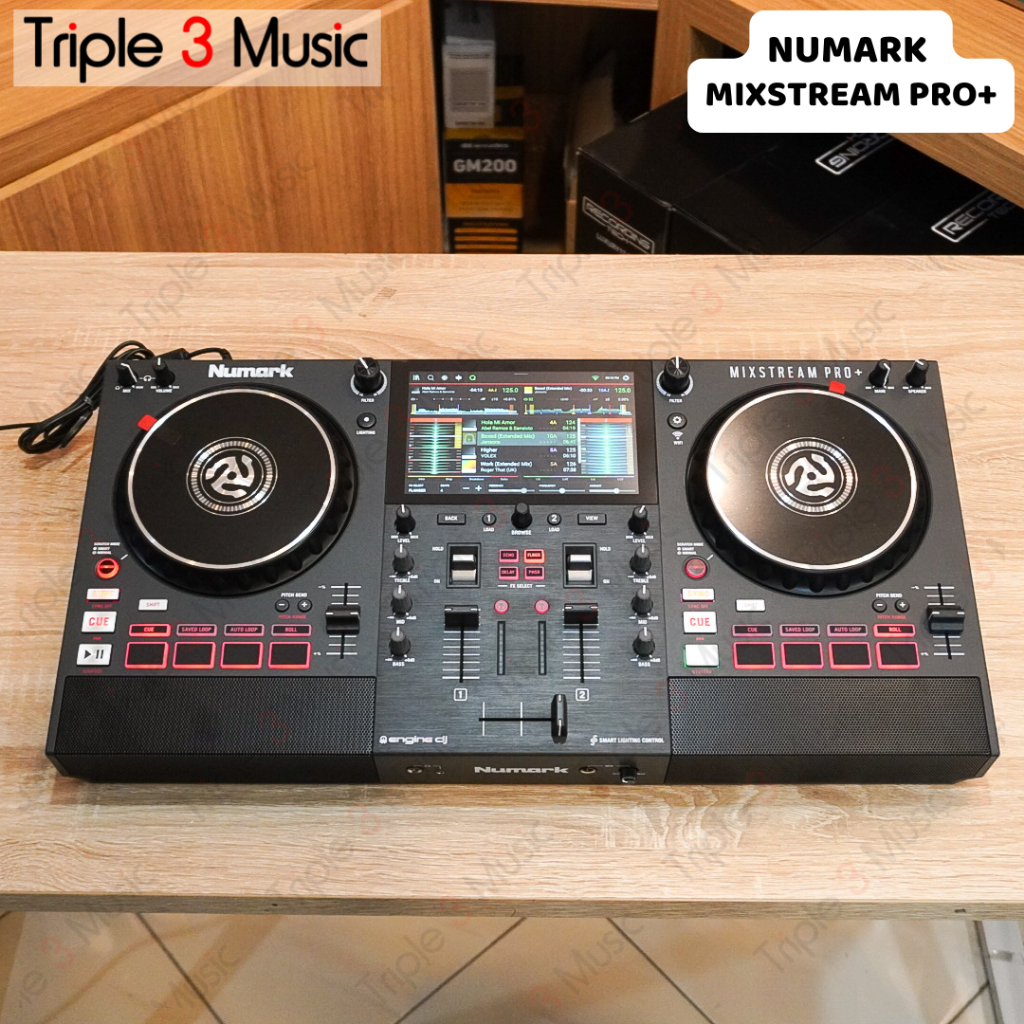 Numark Mixstream Pro Plus + 2-deck Standalone DJ Controller DJ controller pakai flashdisk