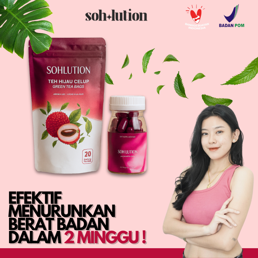 

bundlling Sohlution Teh Hijau Celup Green Tea 20 kantong 1Bags+herbal ekstrak kulit manggis
