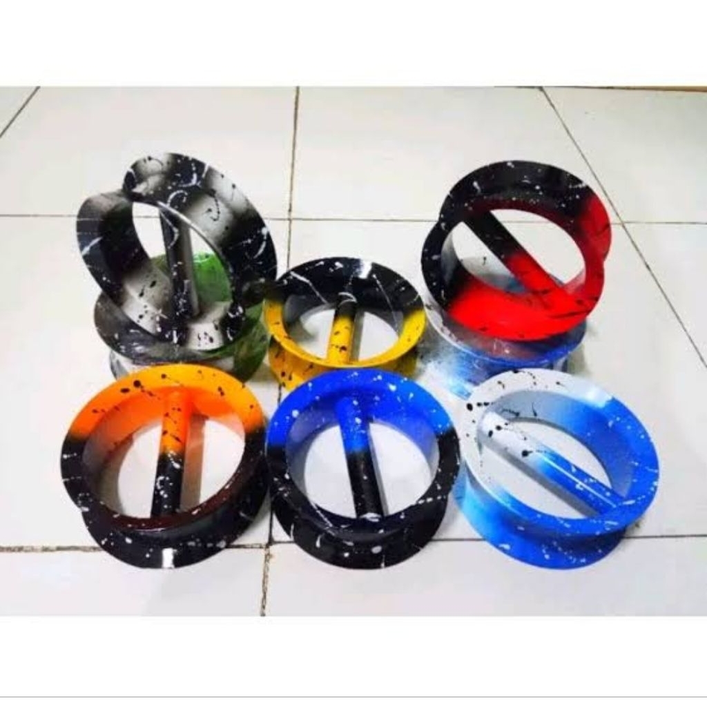 Bladu Paralon 3inc Palang 1 Motif 2 Warna Penggulung Benang Layangan Knur Gelasan Bladu Layangan