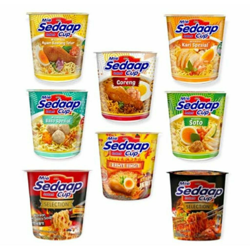 

Mie Sedap Cup All Variant