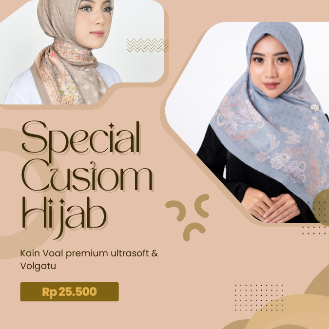 Custom hijab suka suka | printing hijab custom | hijab segiempat | voal sublim |voal premium | Voal