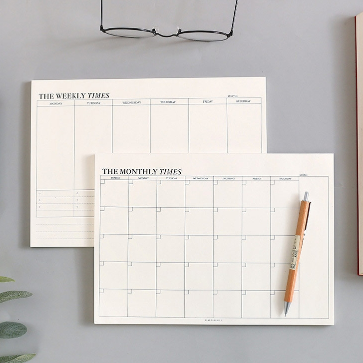 

Daily Weekly Monthly Planner 60 Lembar - Memo Pad Timetable Kalender - Notebook Buku Agenda Jadwal Kegiatan Harian Mingguan Bulanan Schedule Board Anak Sekolah Kuliah Kantor To Do List Alat Tulis