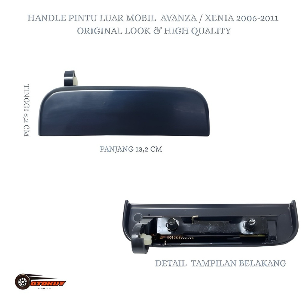 Handle Pintu Luar Mobil Avanza / Xenia / Grandmax 2006-2011 FULL HITAM High Quality