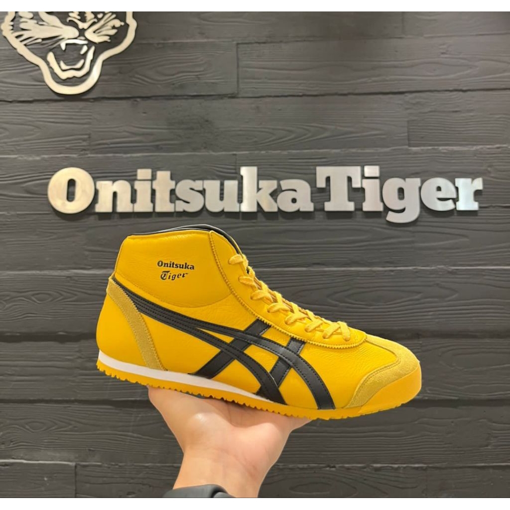 Onitsuka Tiger Mid Runner Sneakers Yellow Black Original