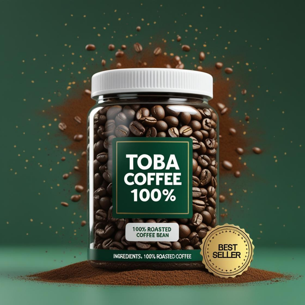 

ROASTED BEAN 50 GRAM (TOBA COFFEE 100%) kopi robusta dan arabika dari sumatera asli