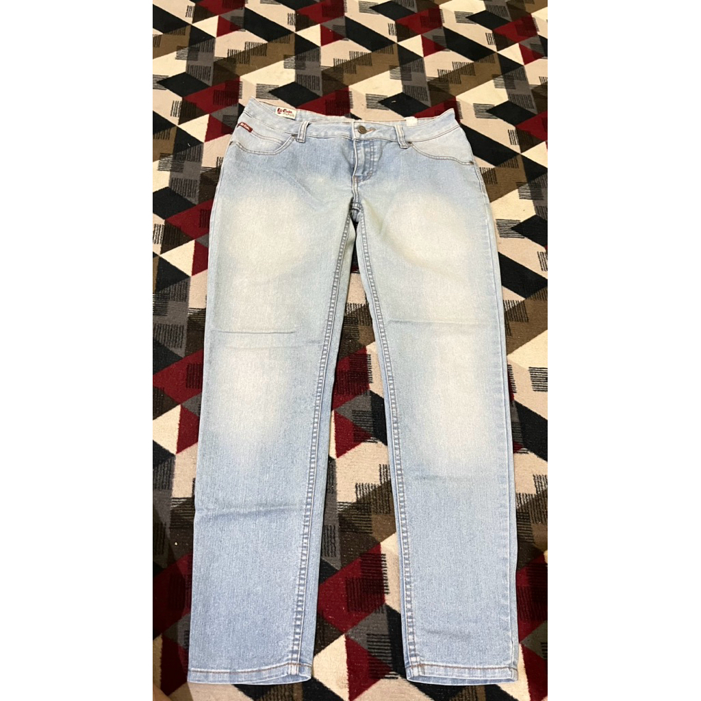 preloved tunik flower pink & celana jeans