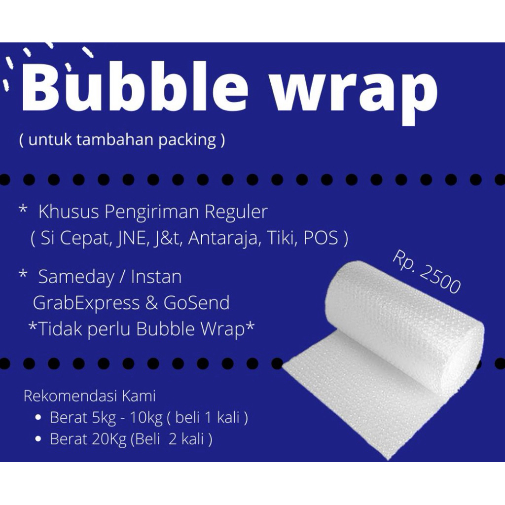 

bubble wrap / dus beras kemasan tambahan