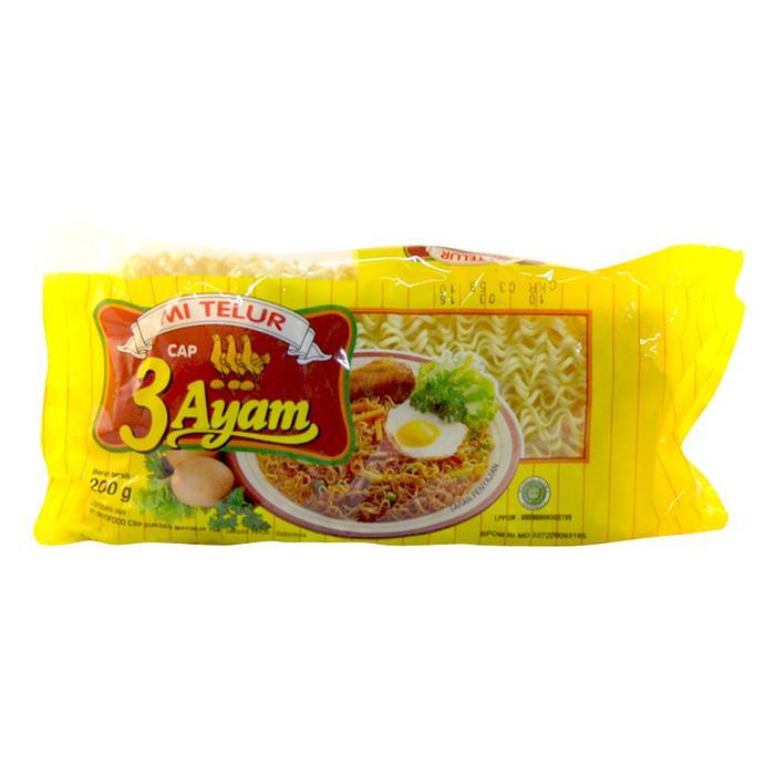 

3 Ayam Mie Telor Super Kuning 210Gr
