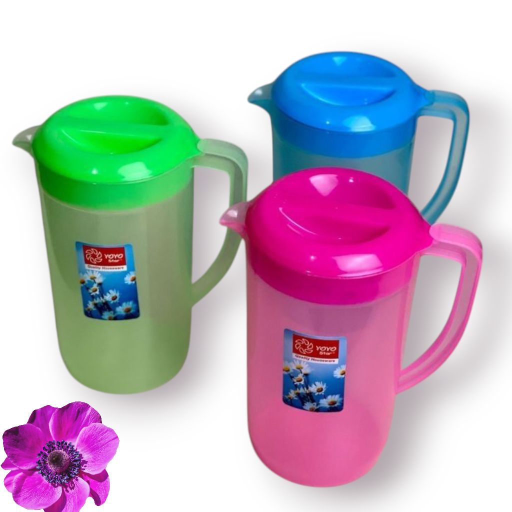 Teko plastik Yoyo star 1400 ml | eskan plastik Yoyo star food grade