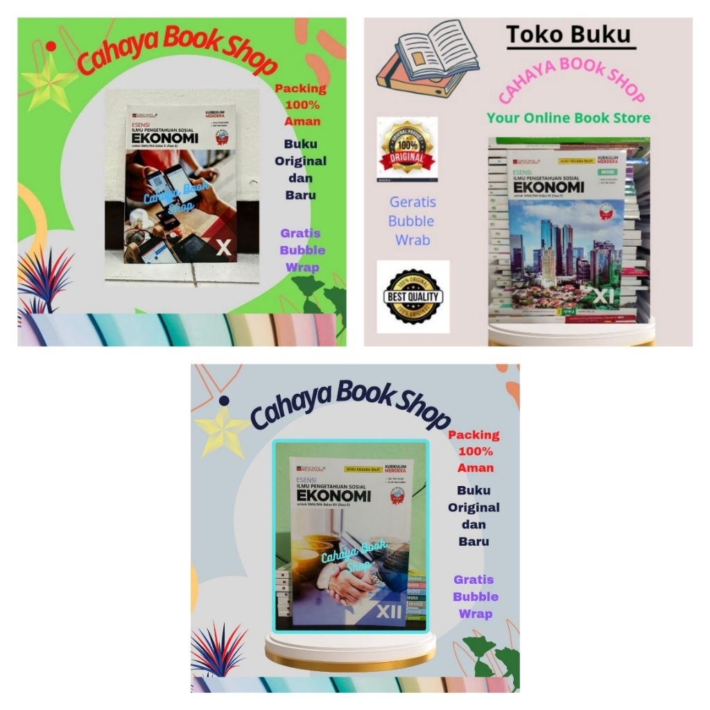 Buku Esensi IPS Ekonomi Kelas 10,11,12 SMA Kurikulum Merdeka Mediatama