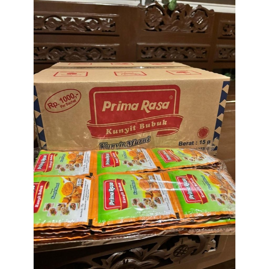 

Kunyit bubuk Primarasa 1pak isi 4 x 12 sachet 15gr