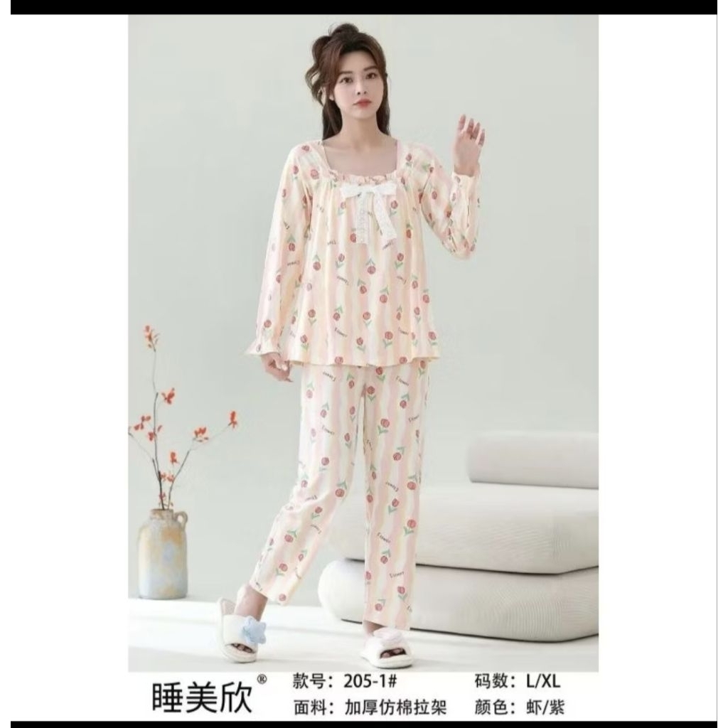 PIYAMA IMPORT PP RENDA KAOS BUNGA TULIP