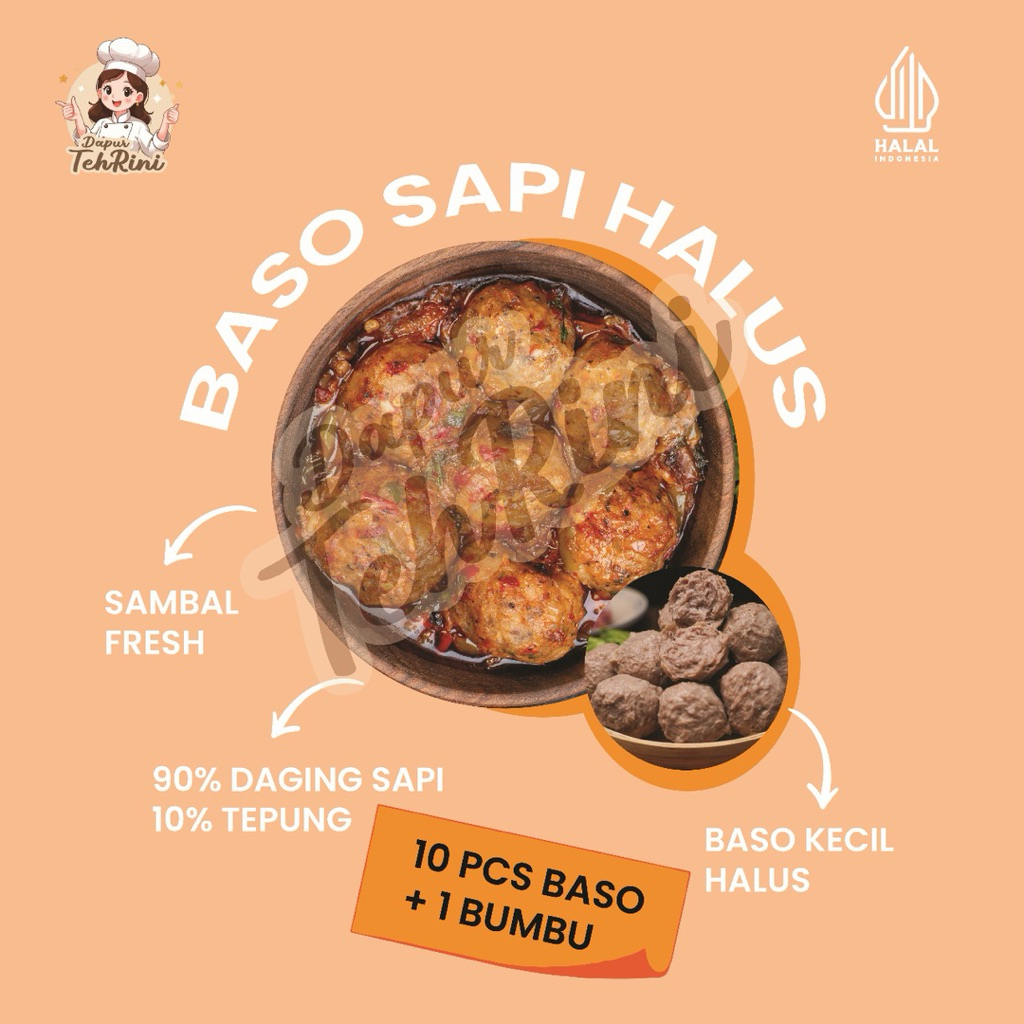 

BASO SAPI ASLI 1 PACK ISI 10 PCS UKURAN SEDANG HALUS FROZEN INCLUDE BUMBU SAMBAL