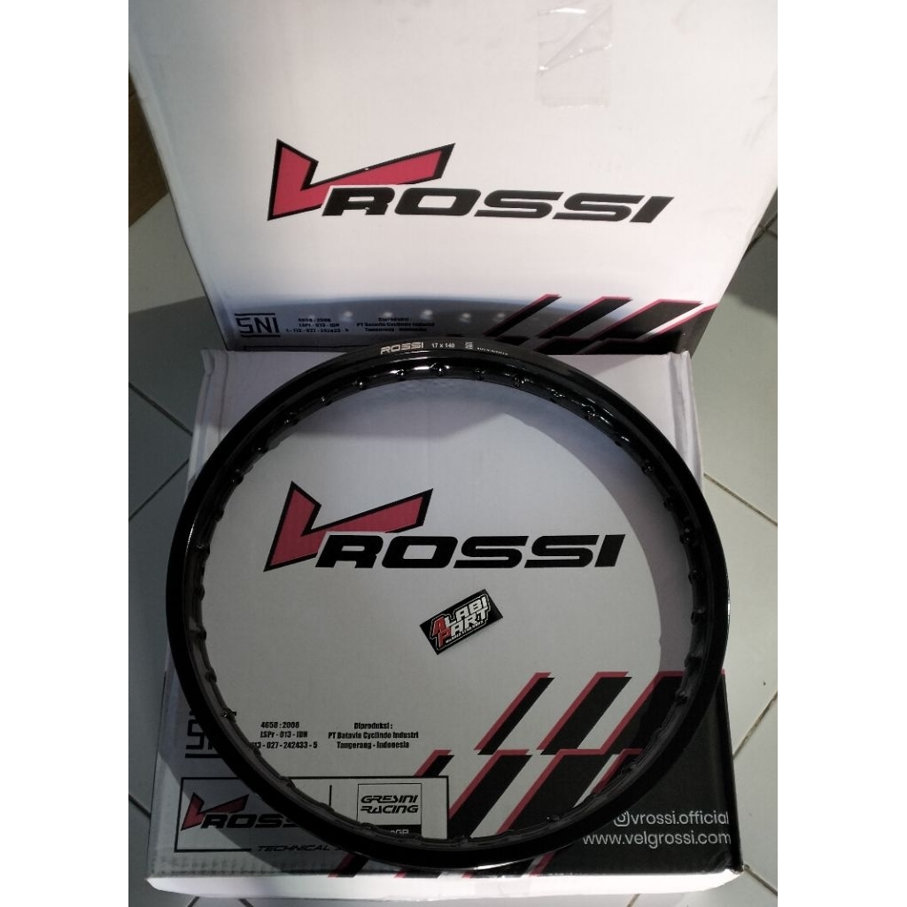 Velg Vrossi hitam glossy ring 17