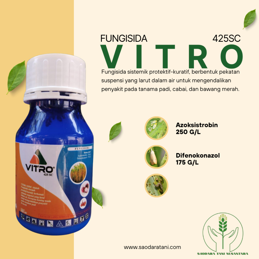 Fungisida VITRO 425SC | 250ML | Promo Beli 3 Gratis 1 |