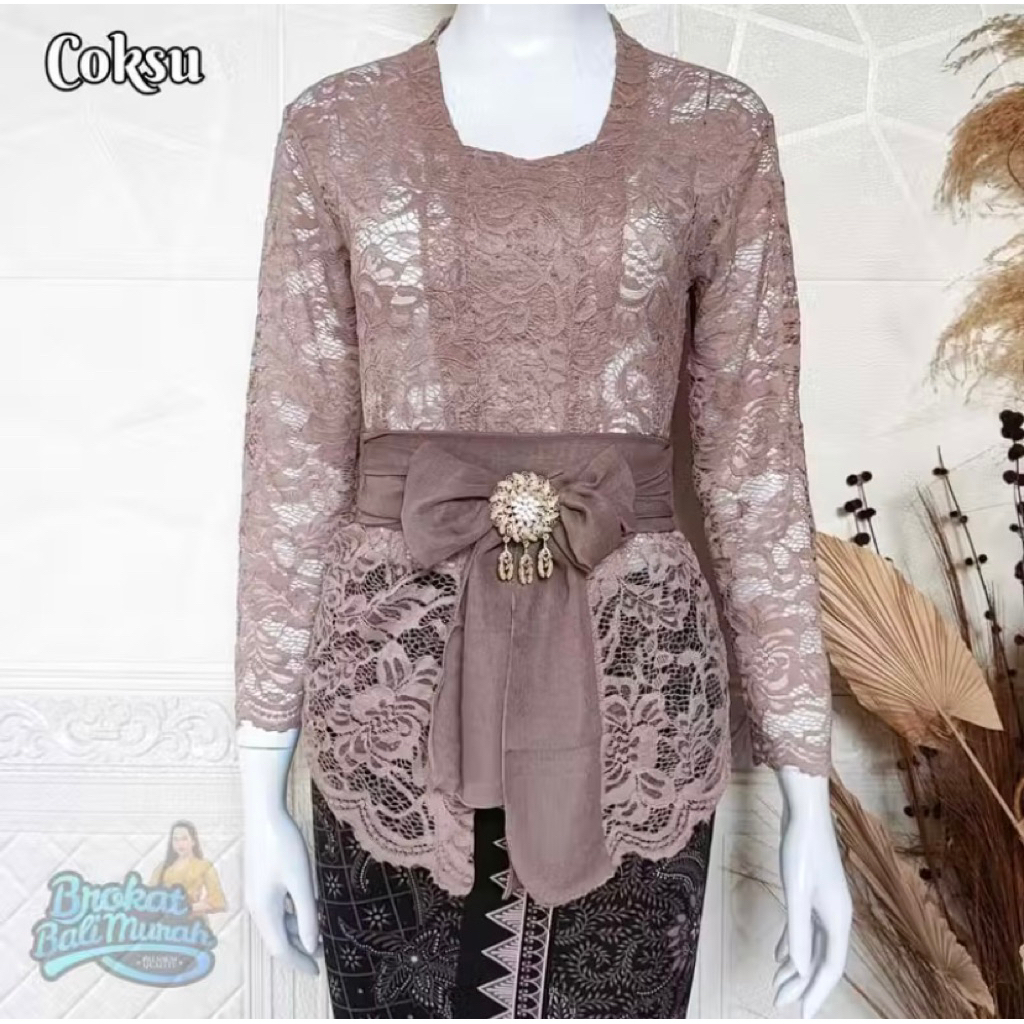 Kebaya brokat bali / Kebaya lengan panjang / Kebaya Modern / Kebaya wisuda / Kebaya Bali