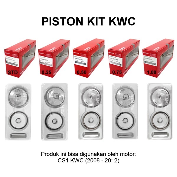 SALE! 131A1-KWC-900 131A2-KWC-305 131A3-KWC-305 131A4-KWC-305 131A5-KWC-305 Piston Kit CS1 Size STD